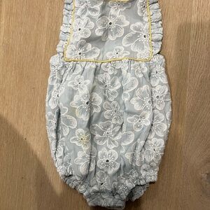 Charming Floral girl bubble in Light Blue